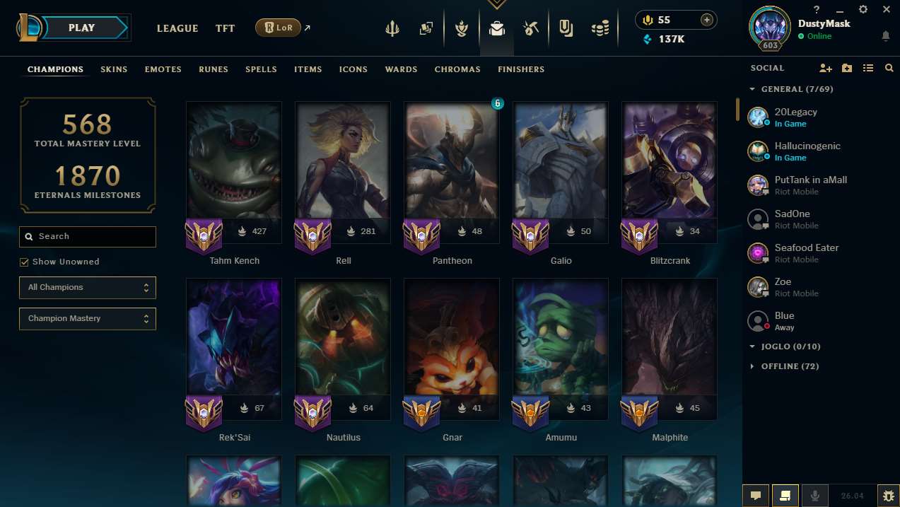 Penjualan akun permainan League of Legends